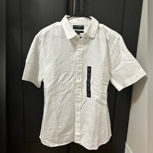 Banana Republic Slim Fit Linen Blend Shirt